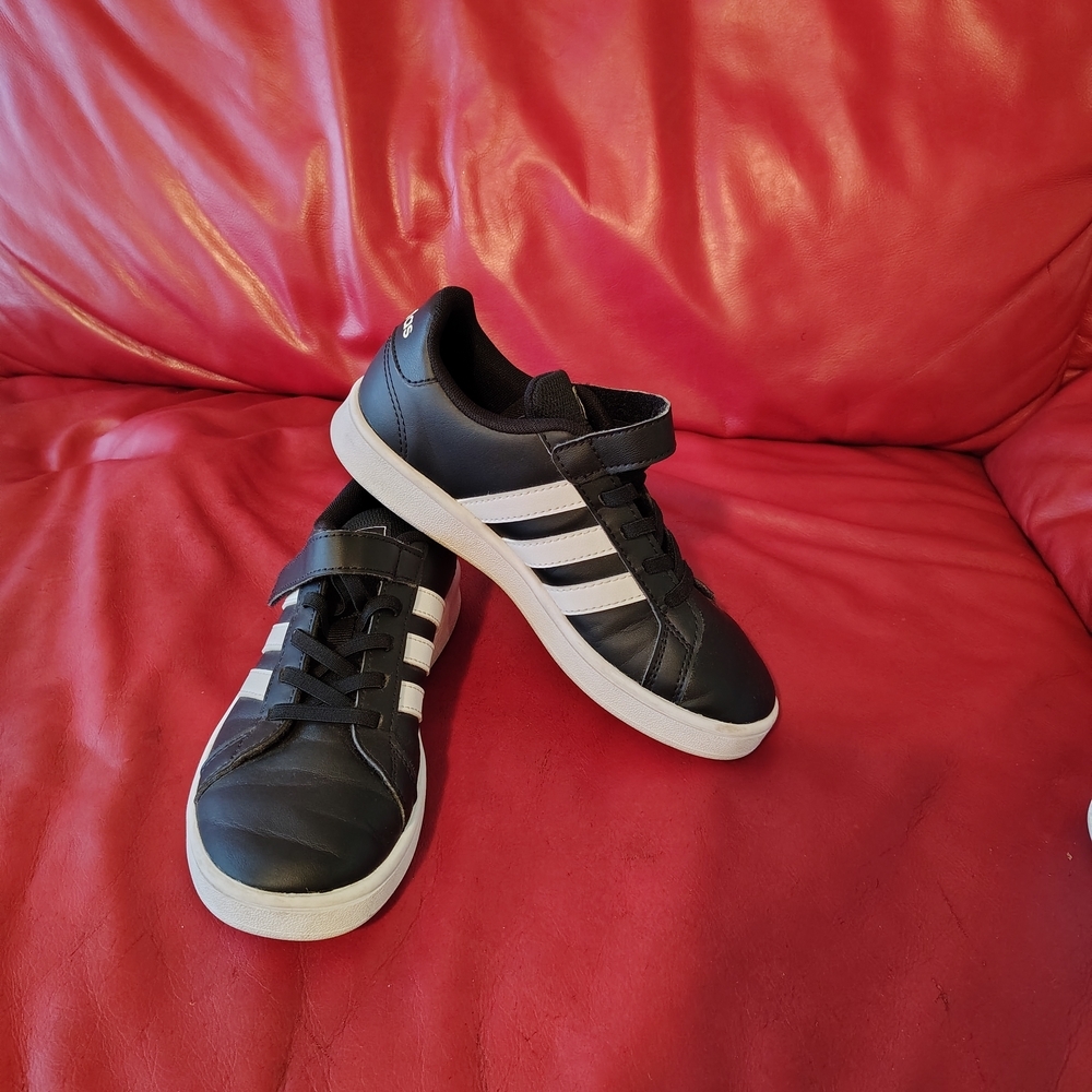 adidas Black and White Boat Shoes